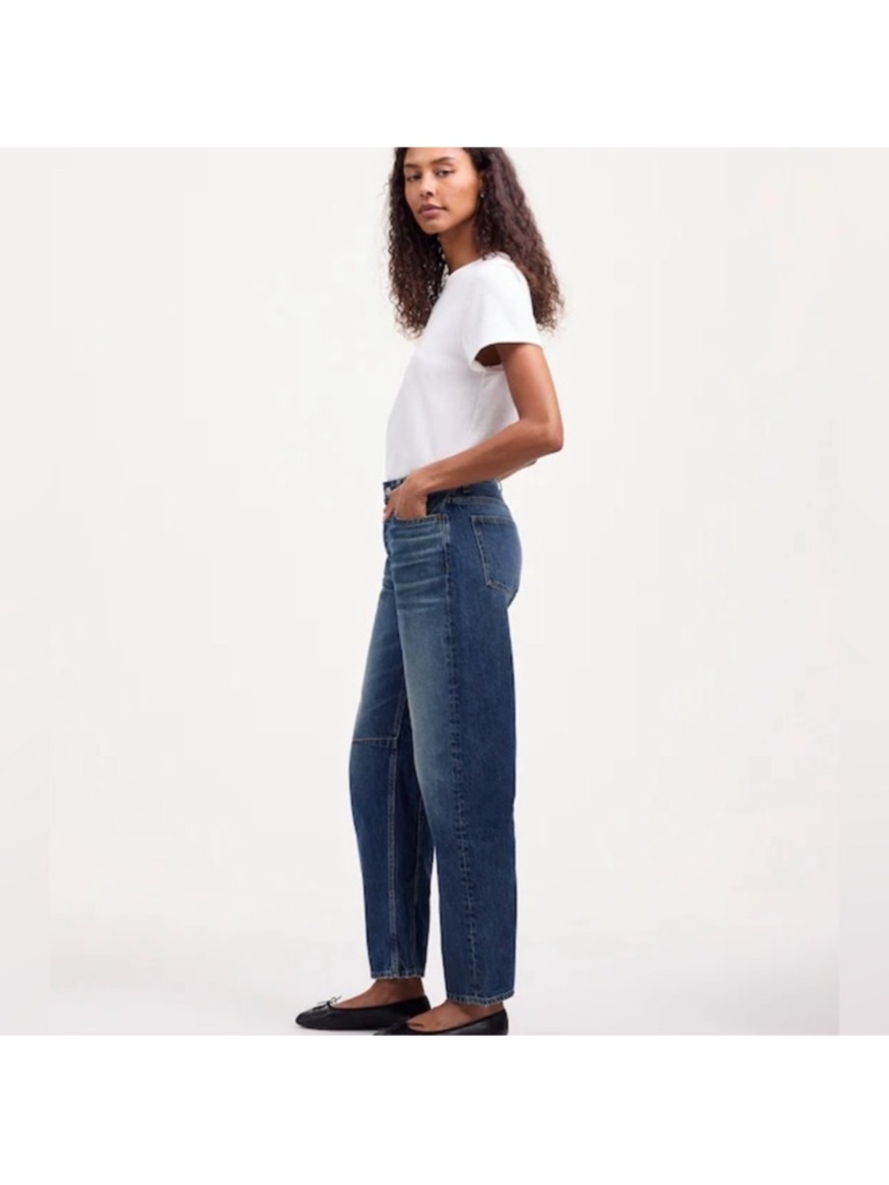 Madewell The Darted Barrel Leg Jean Sz 30P - Picture 3 of 13